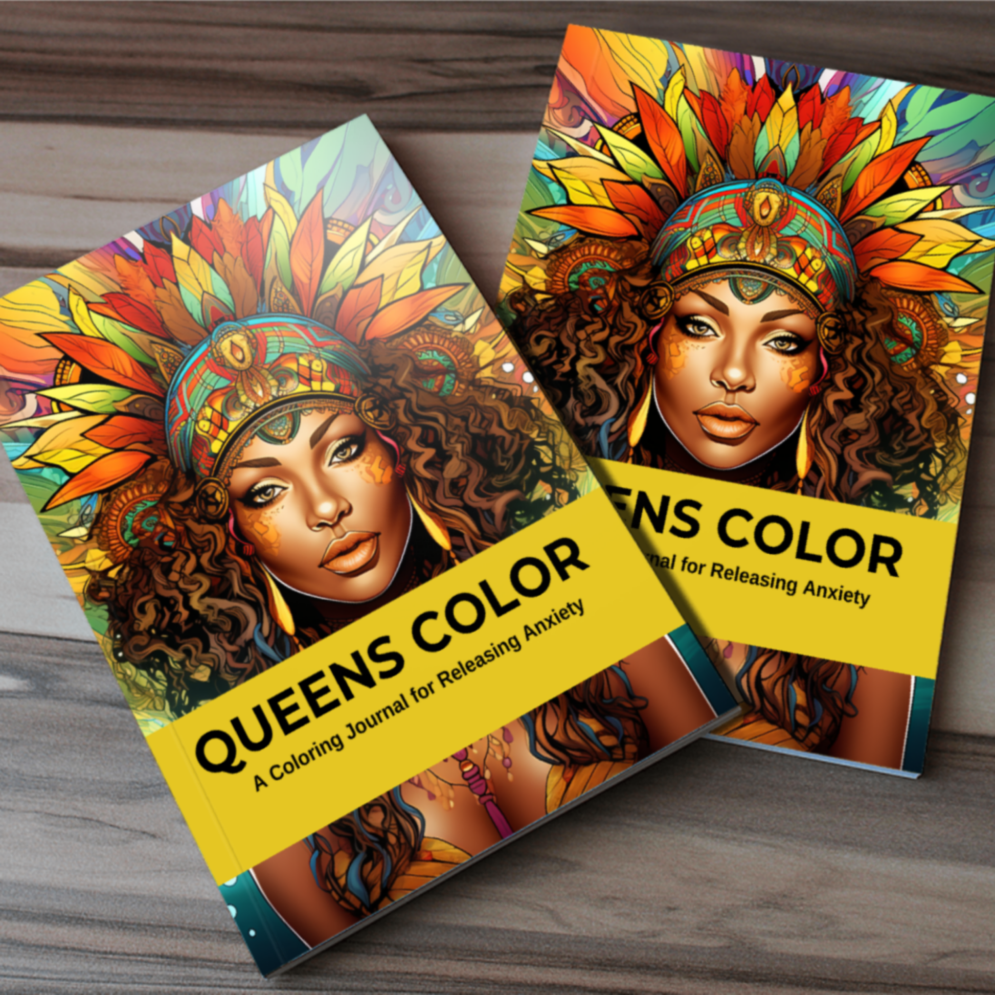 Queens Color Anxiety Journal & Coloring Book