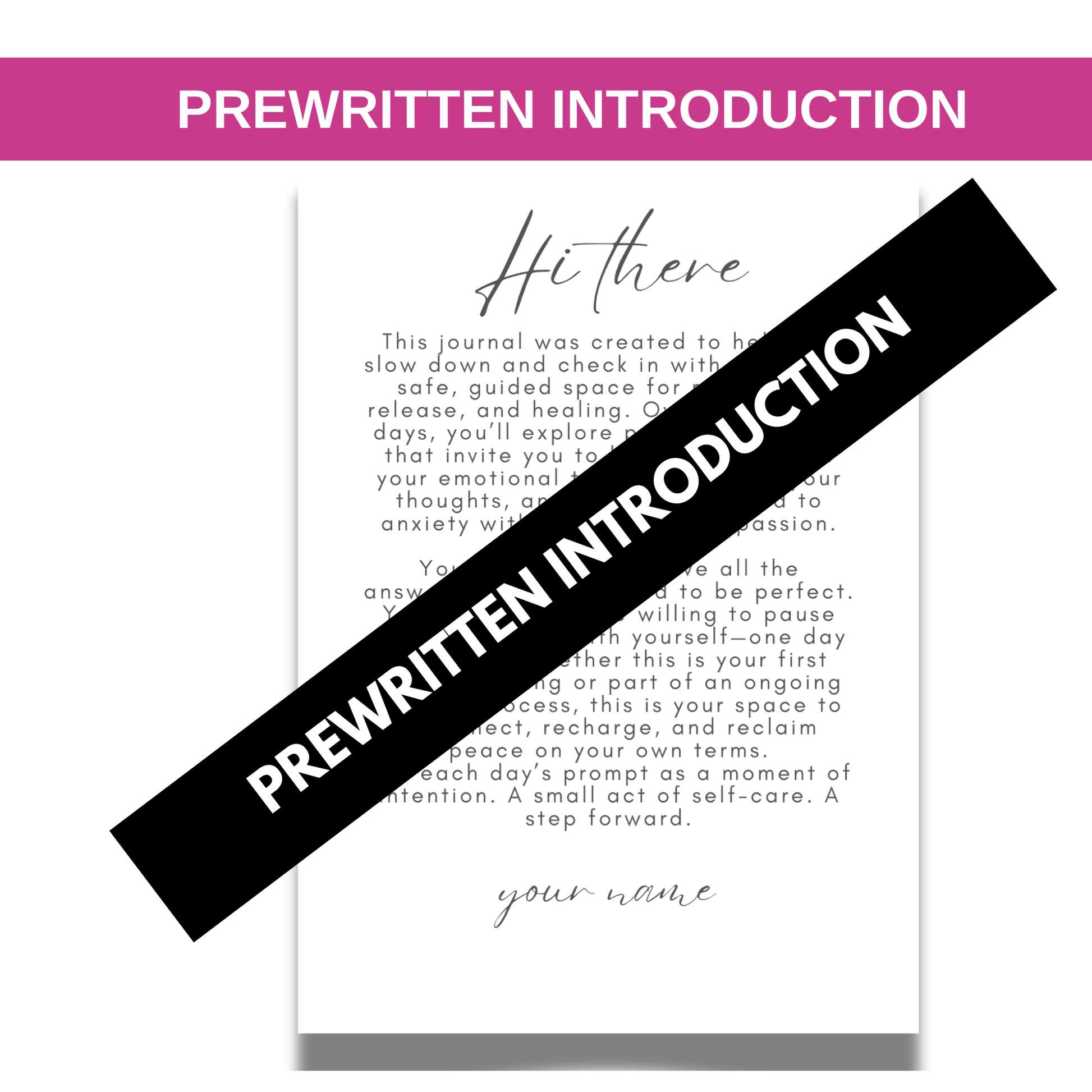 Beyond Anxiety Journal For Women