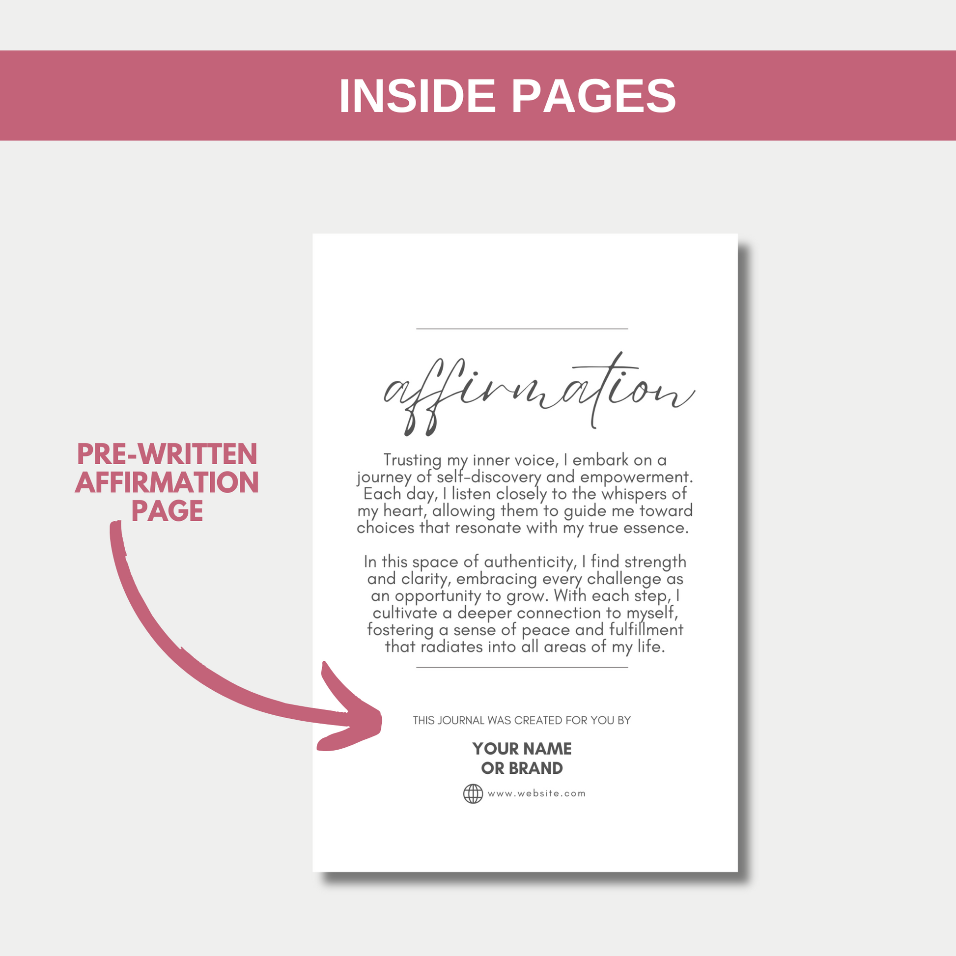 Trusting My Inner Voice Journal Notebook