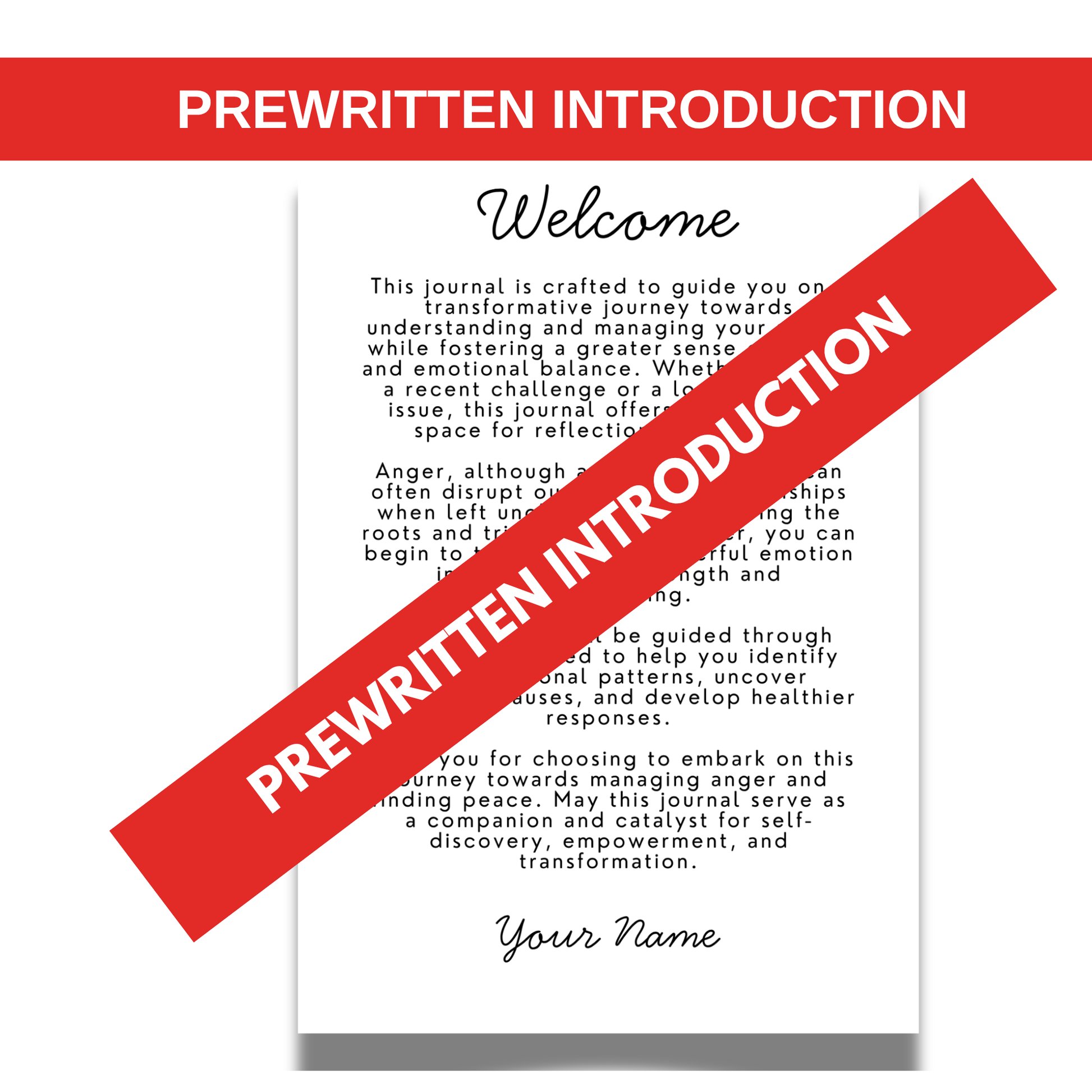 From Anger to Freedom Journal