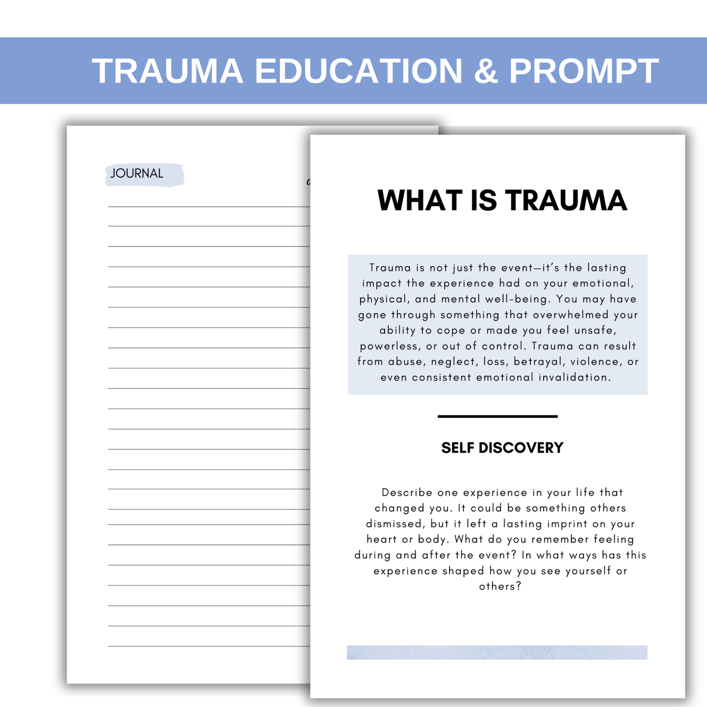Living Beyond My Trauma Journal