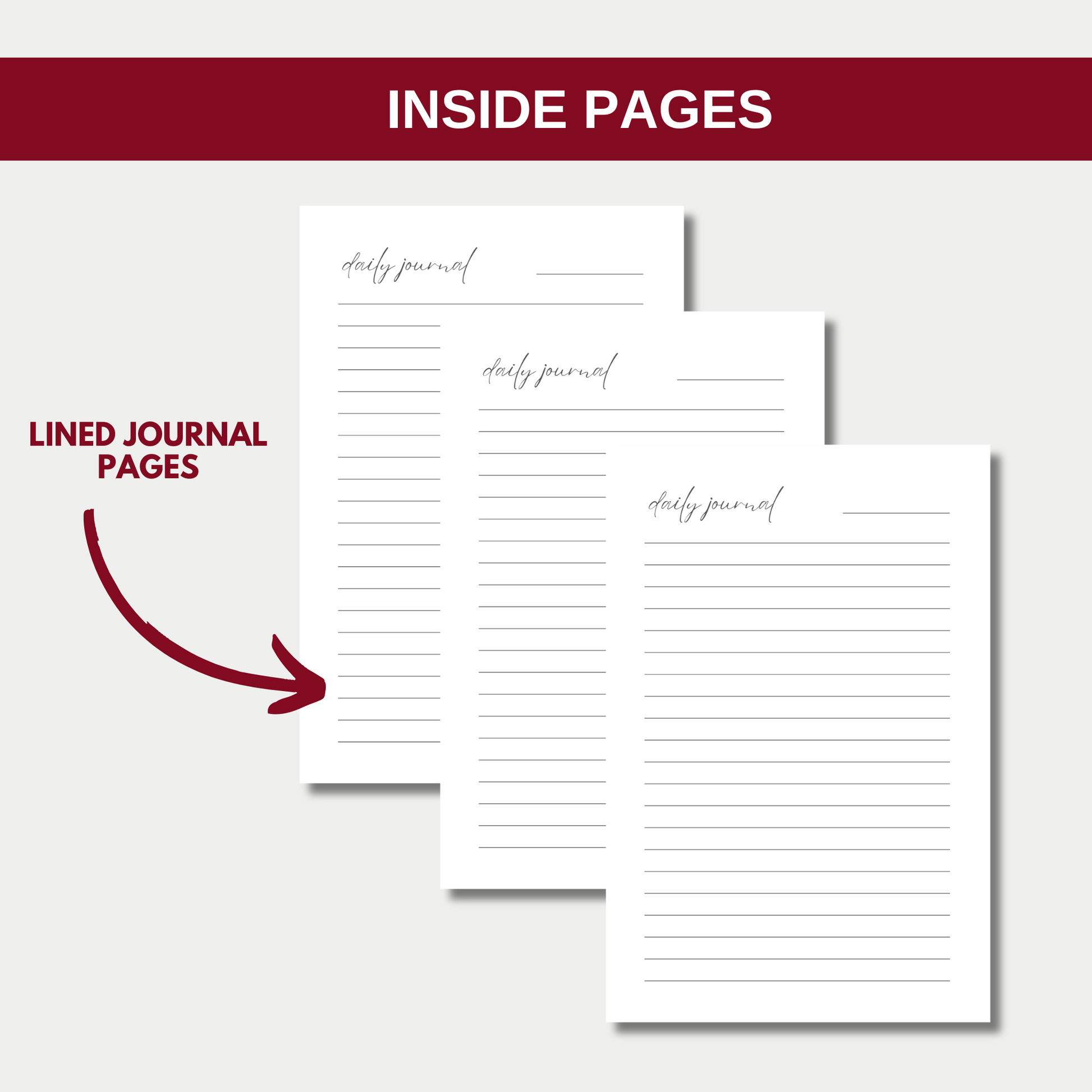 I Am Deserving of Peace Journal Notebook