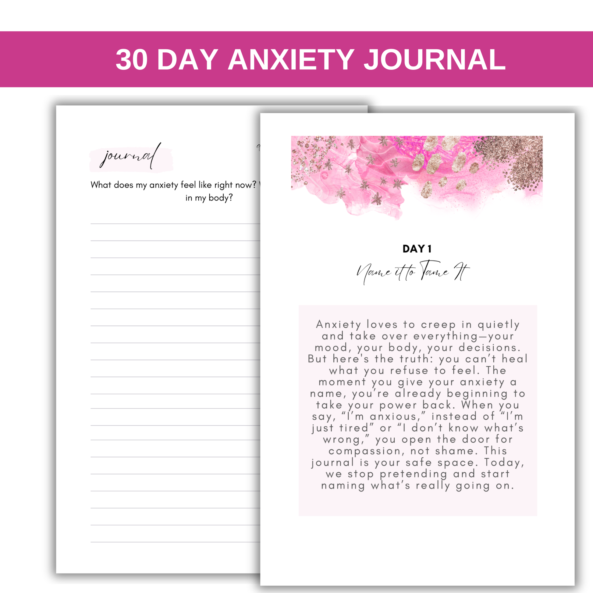 Beyond Anxiety Journal For Women