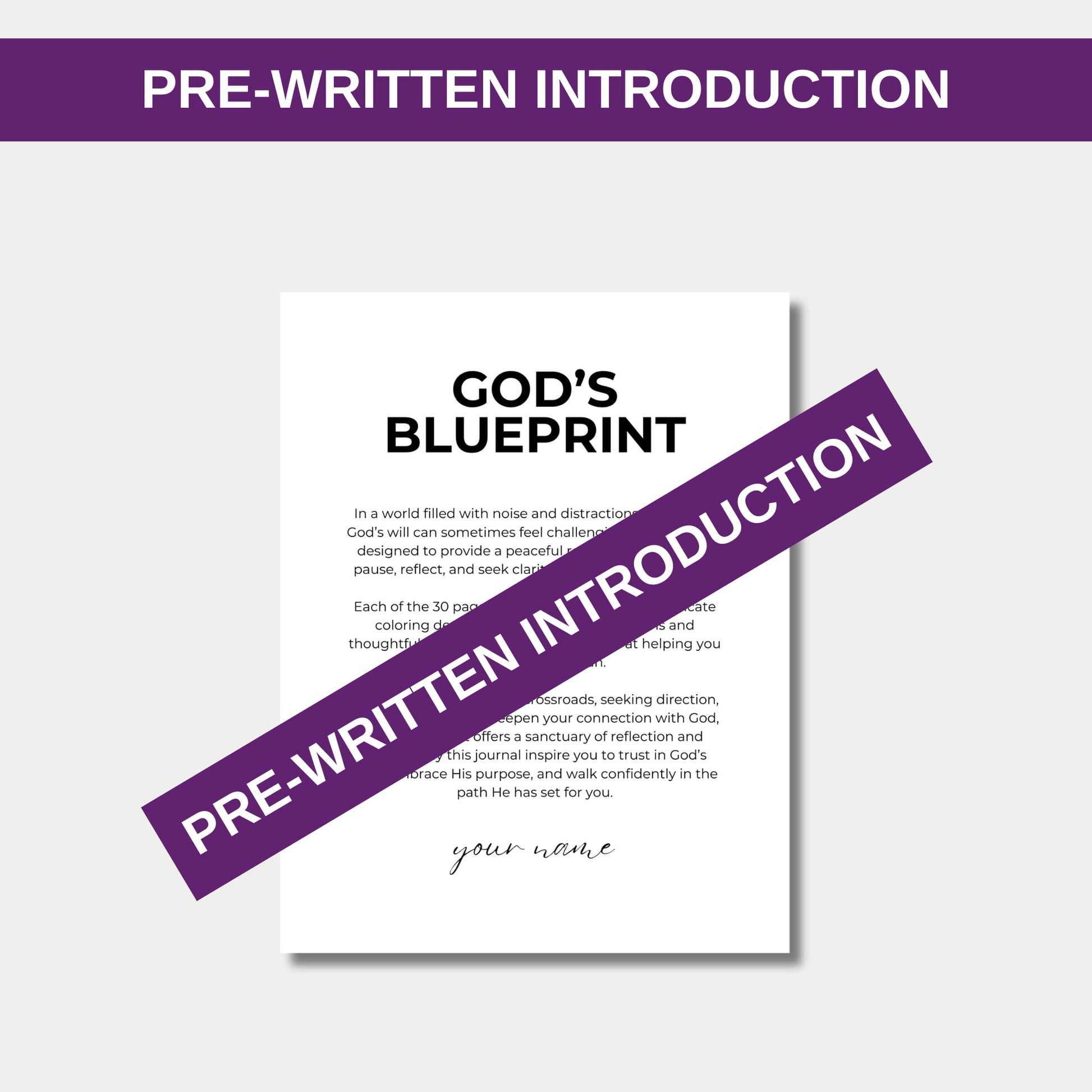 God's Blueprint Coloring Book