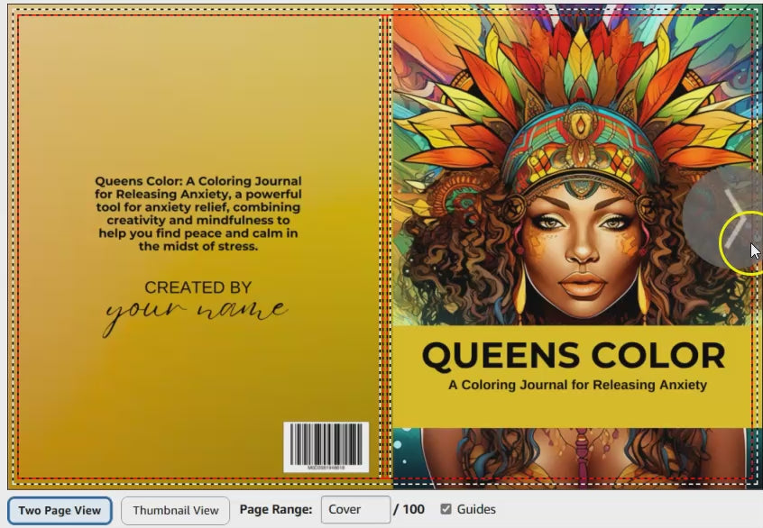 Queens Color Anxiety Journal & Coloring Book
