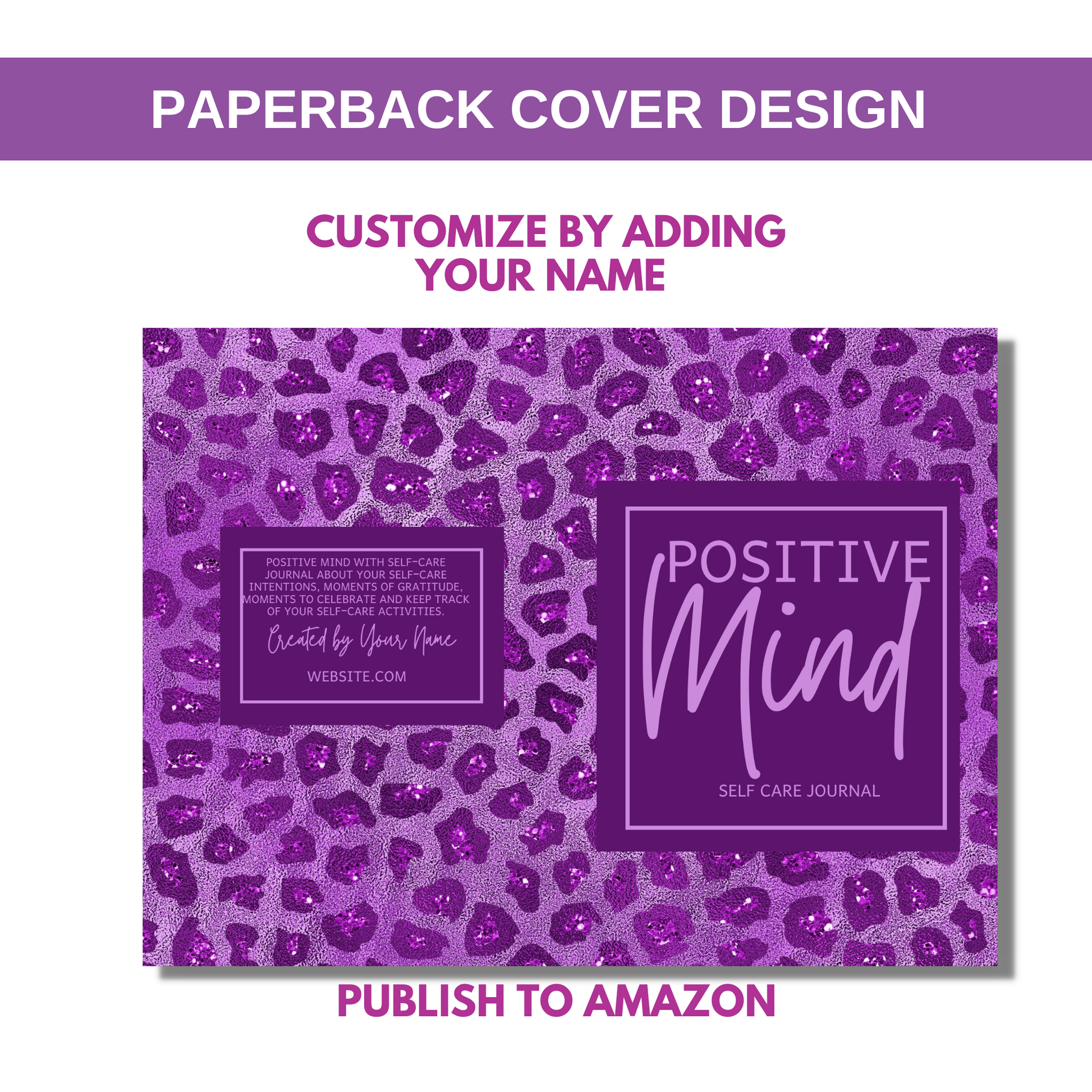 Positive Mind Spiral Self Care Journal for KDP Amazon & The Book Patch