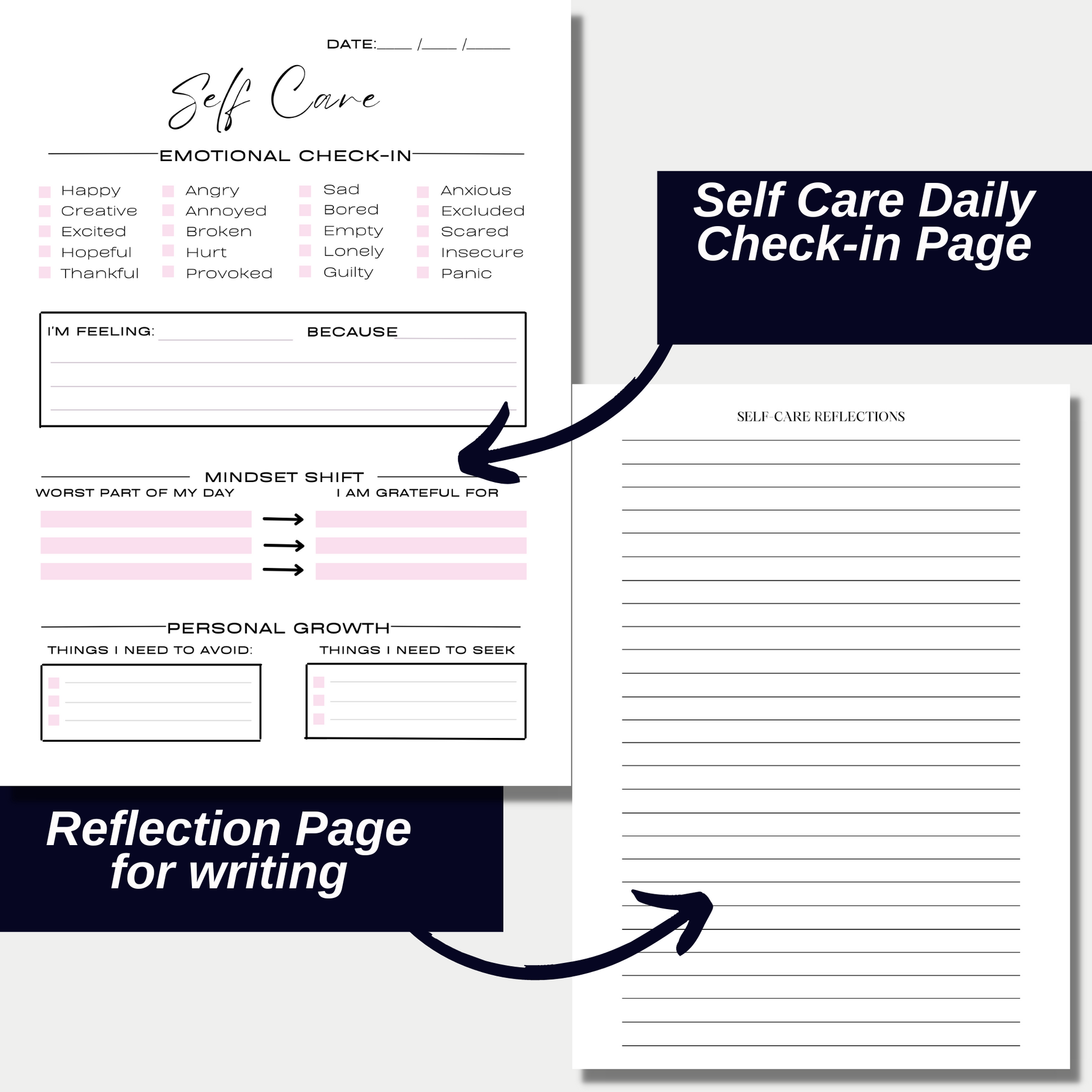 Rise, Queen Self Care Journal for KDP Amazon & The Book Patch