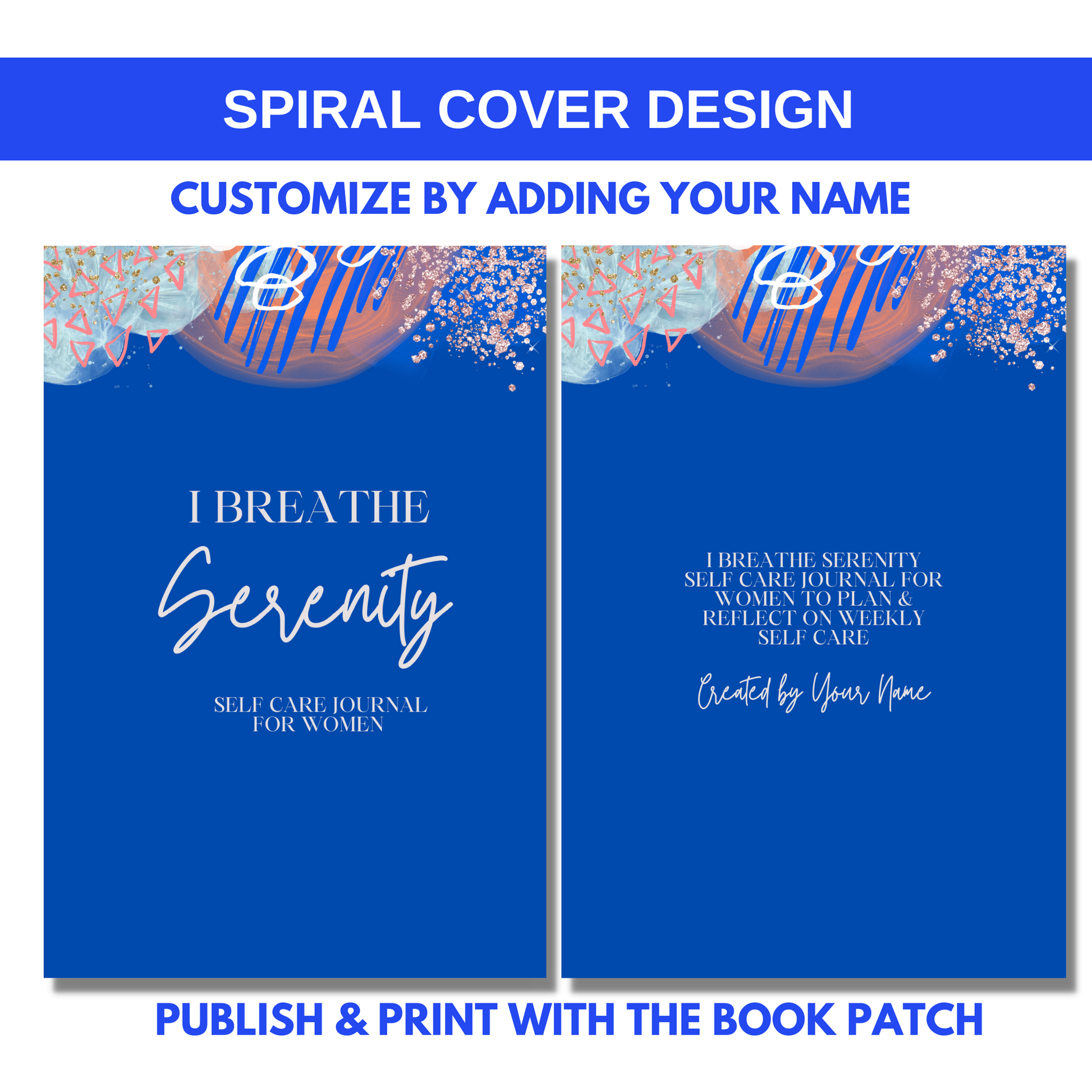 I Breathe Serenity Self Care Journal for KDP/Amazon & The Book Patch