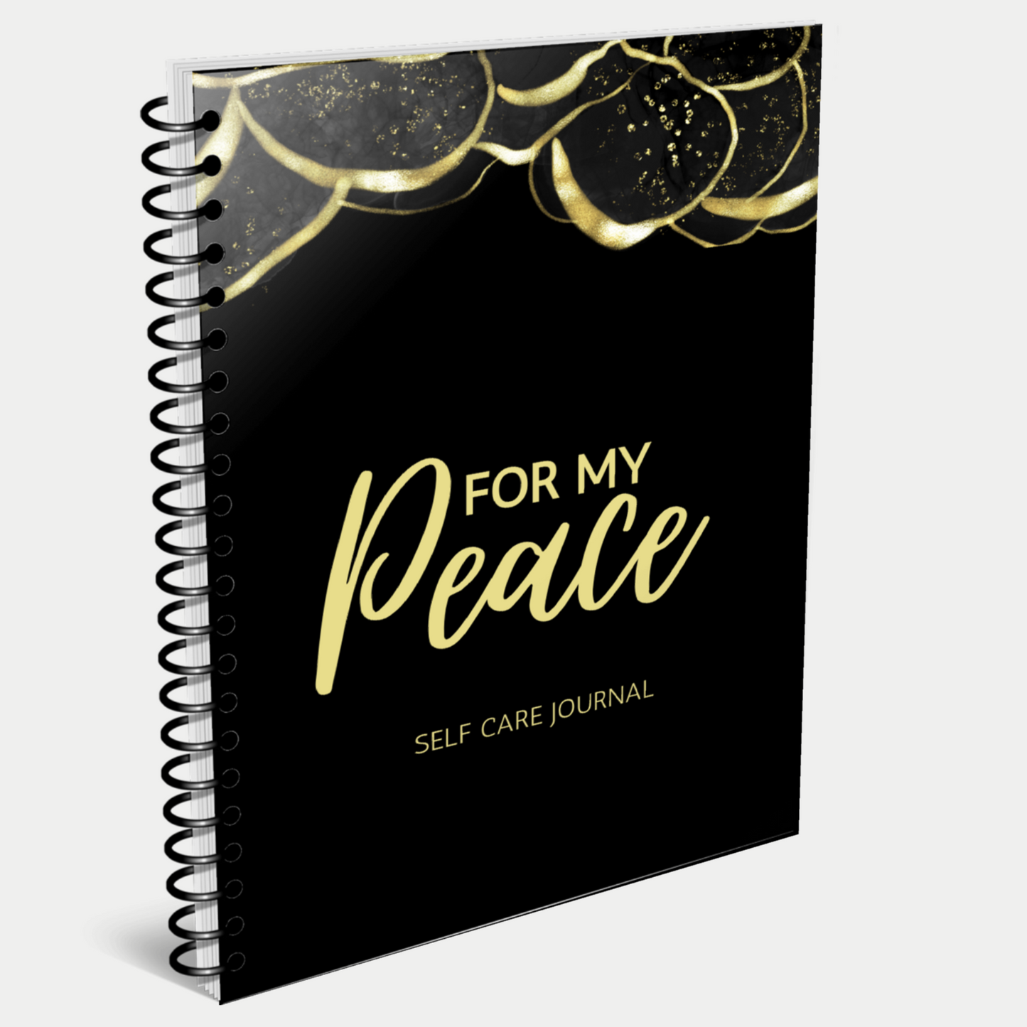 For My Peace Spiral Self Care Journal for KDP Amazon & The Book Patch