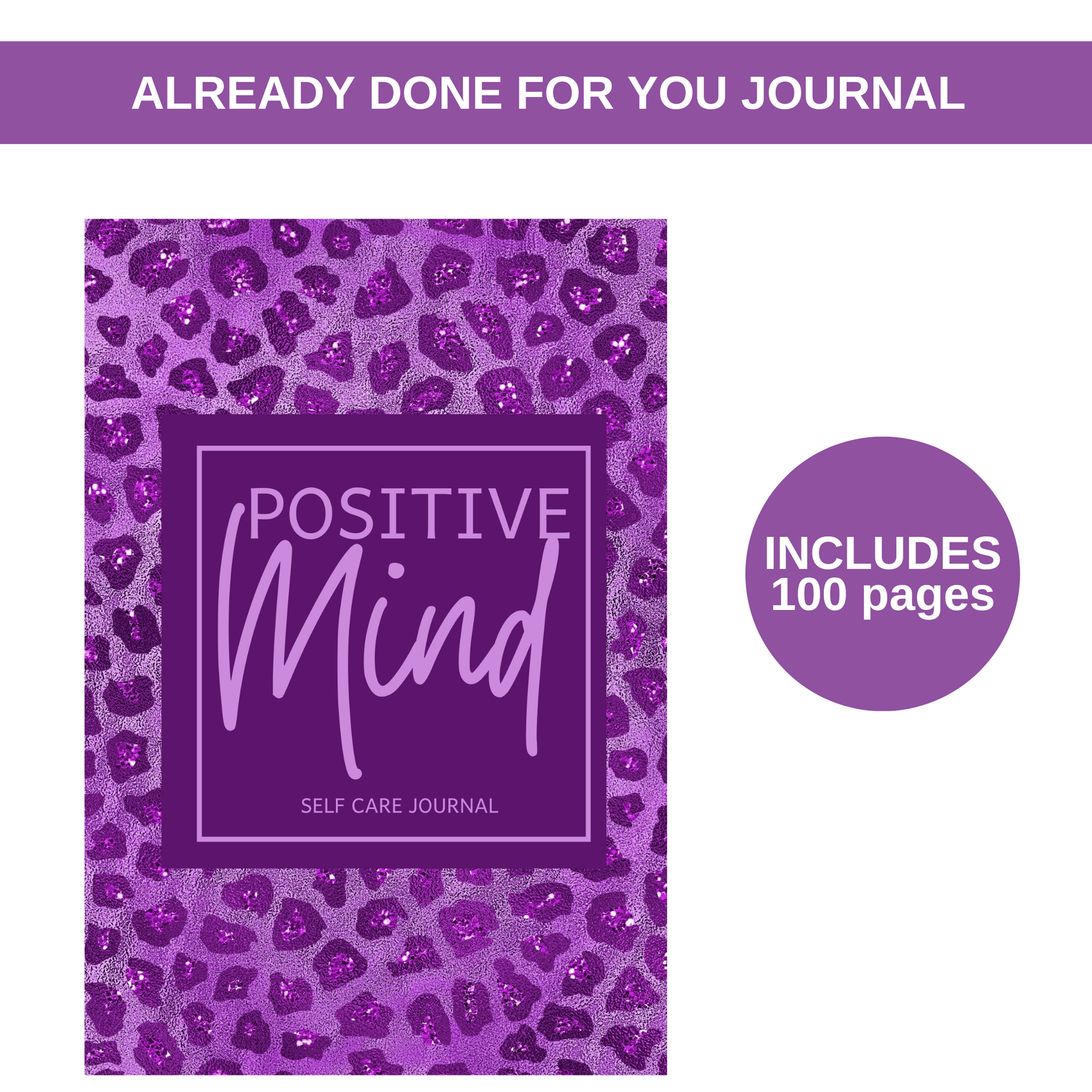 Positive Mind Spiral Self Care Journal for KDP Amazon & The Book Patch